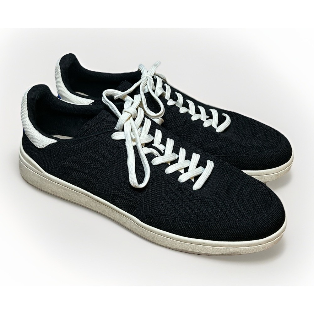 Rothy's The Men's Court Sneaker Black 12.5 Business Casual Streetwear Comfort